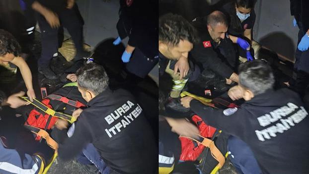 Bursa'da asansör boşluğuna düşen genç, ağır yaralandı