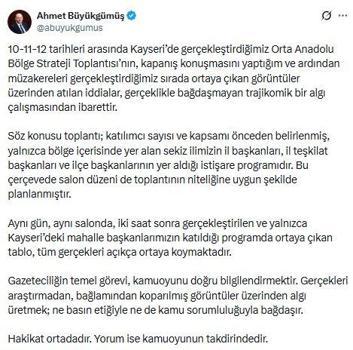 AK Parti'li Büyükgümüş: İddialar trajikomik bir algı çalışmasından ibaret