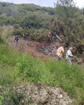Makilik yangını büyümeden söndürüldü