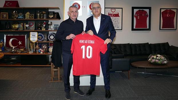 Mehmet Akif Üstündağ'dan TFF Başkanı Hacıosmanoğlu'na ziyaret