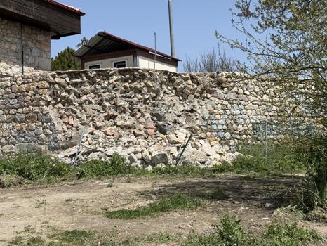 Sezar'ın 'Veni Vidi Vici' dediği Zile Kalesi’nde yağışlar nedeniyle hasar oluştu