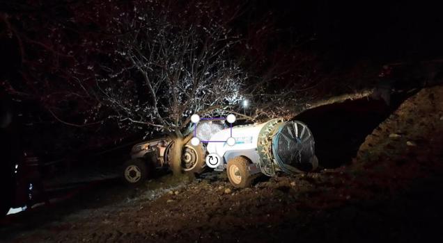 Malatya'da traktör ile kayısı ağacı arasında kalan sürücü öldü