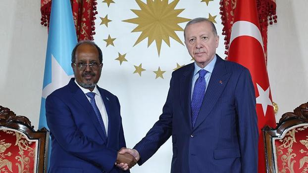 Cumhurbaşkanı Erdoğan, Somali Cumhurbaşkanı Hasan Şeyh Mahmud ile bir araya geldi