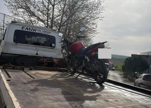 Edirne’de abart egzoz kullanan motosiklet sürücüsüne 24 bin lira ceza