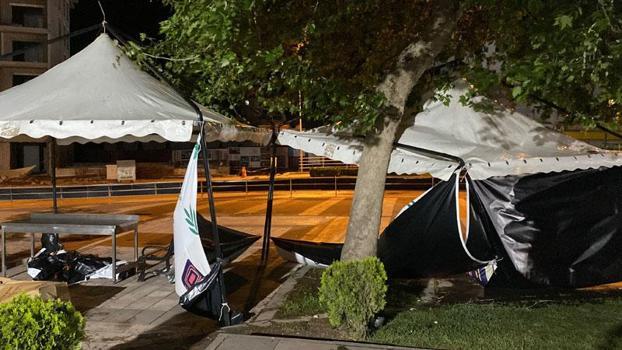 Osmaniye’de şiddetli rüzgar ve fırtına hayatı olumsuz etkiledi