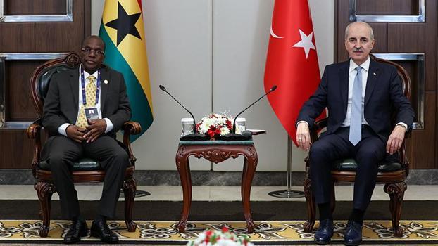 TBMM Başkanı Kurtulmuş, Gana Meclis Başkanı Bagbin ile bir araya geldi