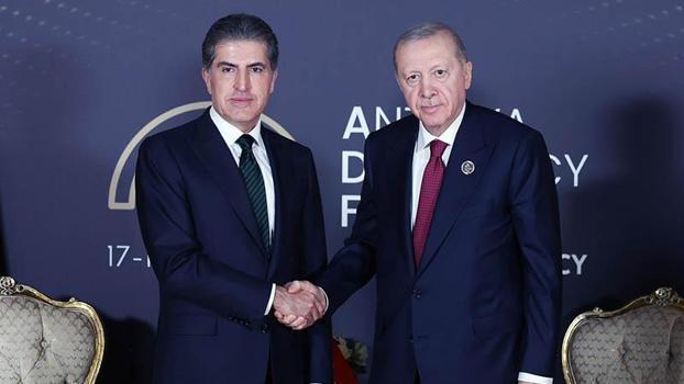 Cumhurbaşkanı Erdoğan, IKBY Başkanı Barzani'yi kabul etti