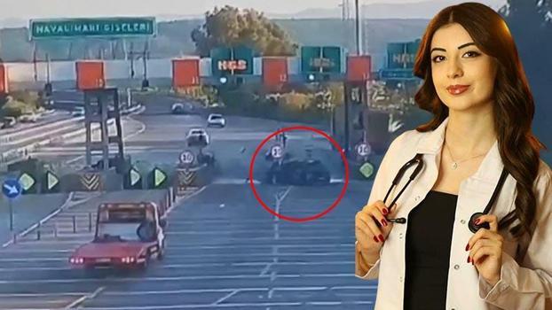 Patoloji asistanı Beyza'nın öldüğü kaza kamerada