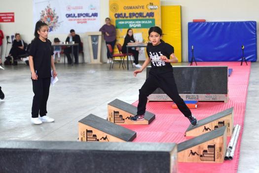 Osmaniye’de parkur jimnastik heyecanı tamamlandı