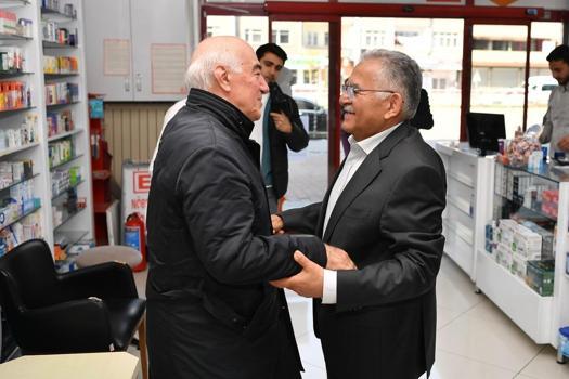 Başkan Büyükkılıç’tan esnaf ziyareti