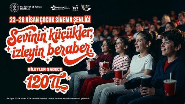 23-26 Nisan tarihlerinde sinema biletleri 120 lira olacak