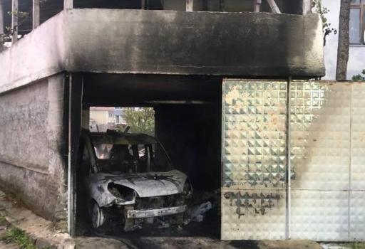 Çorum'da garaj yangını korkuttu