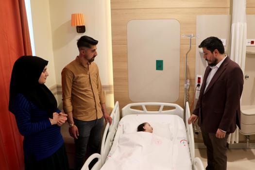 Götürüldüğü hastanede damak yarığı tespit edilen bebek ameliyatla sağlığına kavuştu