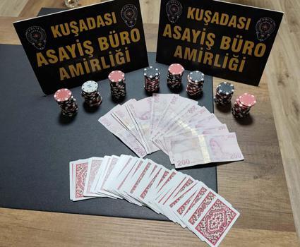 Aydın'da kumar oynayan 16 kişiye 185 bin 664 lira ceza