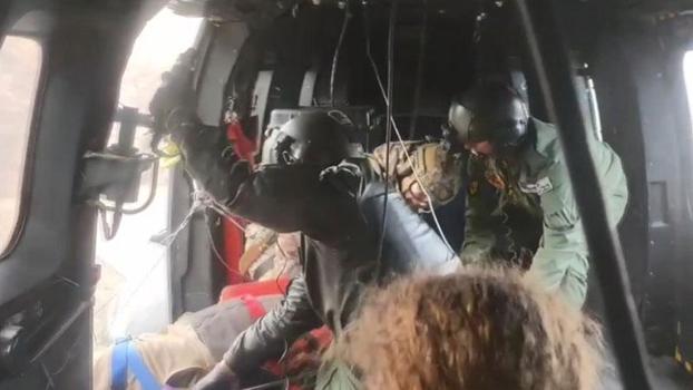 MSB: Artvin’de dağlık arazide yaralanan vatandaşımız helikopterle Erzurum’a ulaştırıldı