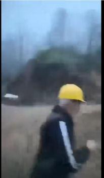 Giresun’da heyelan; sondaj makinesi toprak altında kaldı