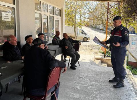 ‎Edirne’de jandarma dolandırıcılık ve hayvan hırsızlığı konularında bilgilendirdi