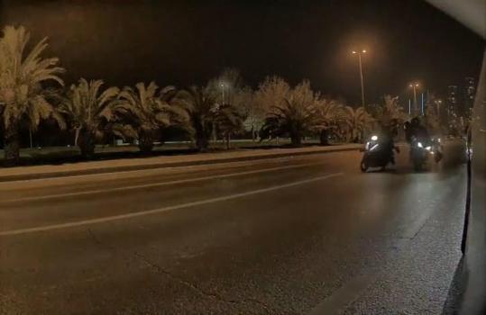 Kartal'da 2 motosikletin çarpıştığı kaza kamerada