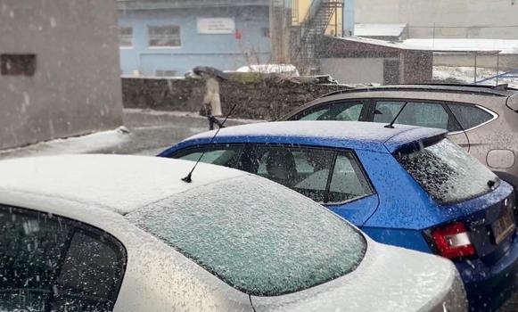 Ardahan’a nisan ayında kar yağdı