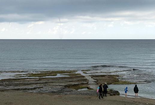 Alanya'da denizde hortum çıktı