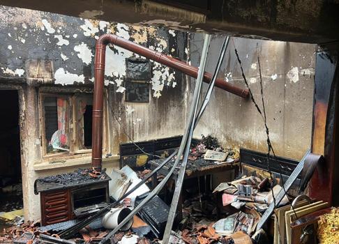 Burdur’da ev yangını