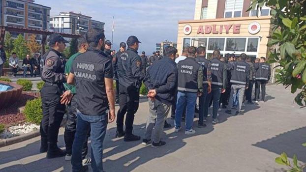 Kahramanmaraş merkezli uyuşturucu soruşturmasında 45 tutuklama