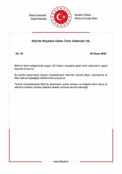 Dışişleri’nden Mali’deki terör saldırılarına kınama