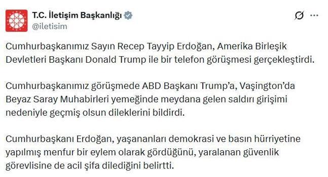 Cumhurbaşkanı Erdoğan, ABD Başkanı Trump ile görüştü