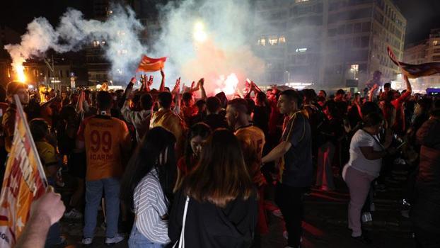 Galatasaray’ın derbi galibiyeti İzmir’de coşkuyla kutlandı