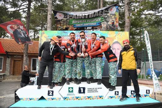 Türkiye Paintball Şampiyonası’nda dereceye girenlere kupaları verildi