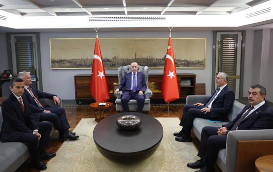 Cumhurbaşkanı Erdoğan, OECD Genel Sekreteri Mathias Cormann'ı kabul etti