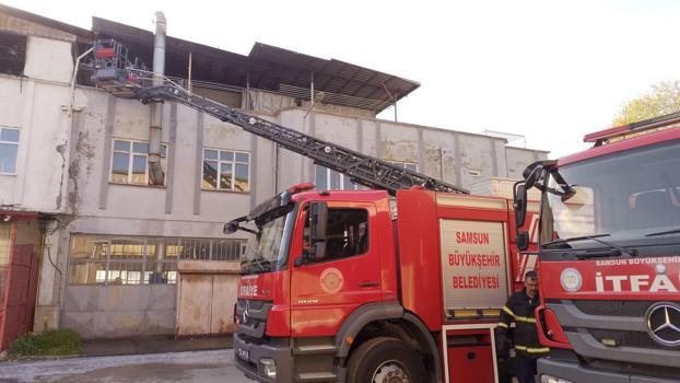 Halı fabrikasında yangın