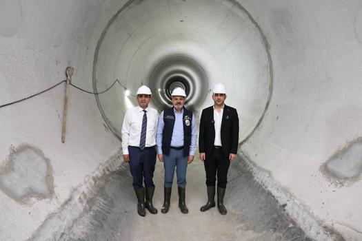 Başkan Öntürk'ten, Türkiye'nin en büyük atık su tünelinde inceleme