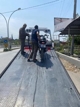 Hatay’da motosiklet tamircilerine denetim