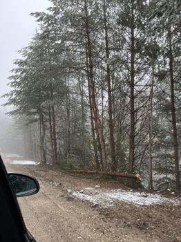 Bolu'nun yükseklerinde mayıs karı