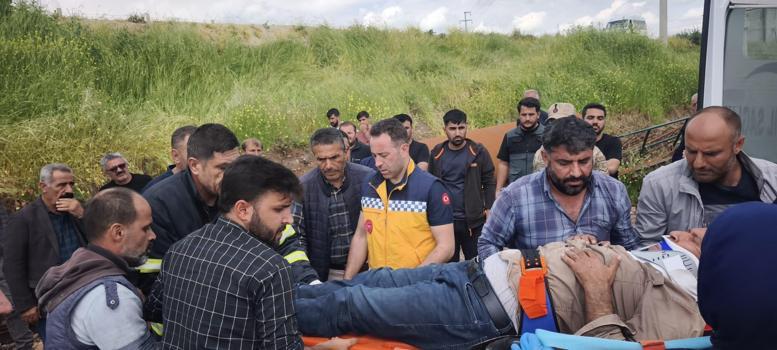 Mardin’de şarampole devrilen kamyonun şoförü yaralandı
