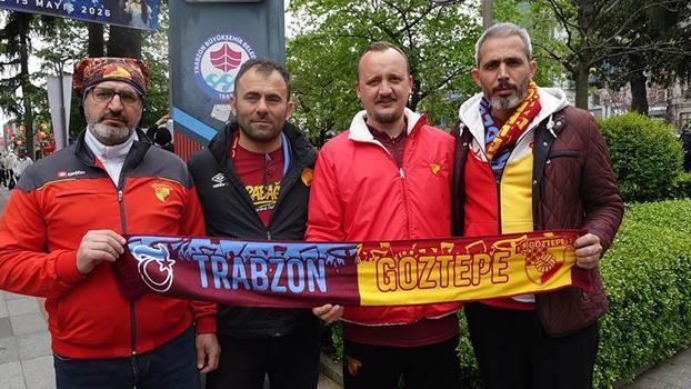 Trabzonspor ve Göztepeli taraftarlar arasında dostluk rüzgarı