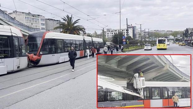 Kabataş-Bağcılar tramvay hattında arıza nedeniyle seferler aksadı