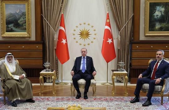 Cumhurbaşkanı Erdoğan, Kuveyt Dışişleri Bakanı Al-Sabah'ı kabul etti