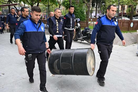 Manisa'da kaldırım işgallerine denetim