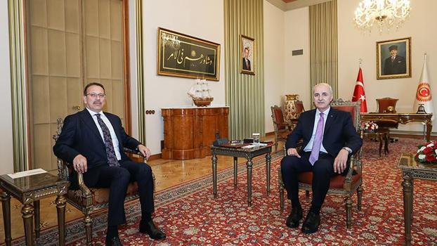 TBMM Başkanı Kurtulmuş, Sayıştay Başkanı Yener'i kabul etti