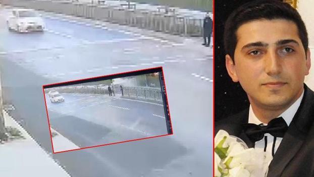 Küçükçekmece’de mühendisin ölümüne neden olan kazanın görüntüleri ortaya çıktı