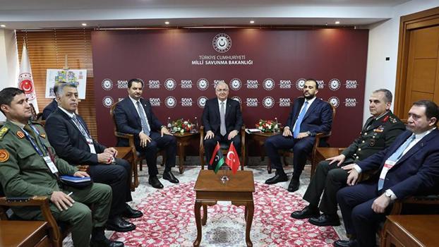Bakan Güler, Libya Ulusal Ordusu Genel Komutan Yardımcısı ve Libya Savunma Bakan Vekili ile görüştü