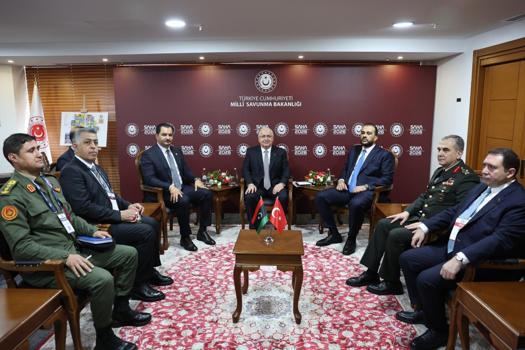 Bakanı Güler, Libya Ulusal Ordusu Genel Komutan Yardımcısı ve Libya Savunma Bakan Vekili ile görüştü