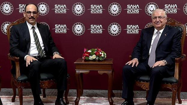 MİT Başkanı Kalın, SAHA 2026'da Bakan Güler'i ziyaret etti