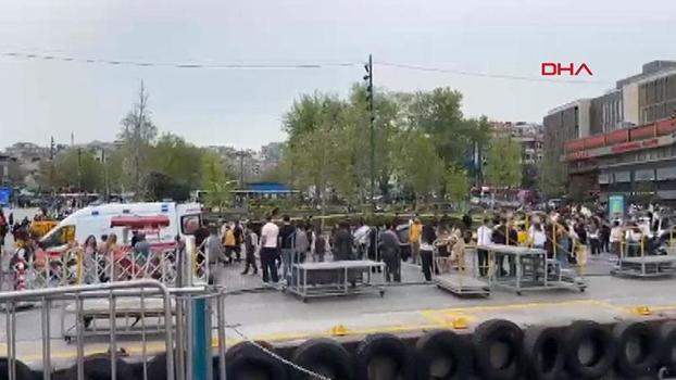 Beşiktaş iskelesinin önünde silahlı kavga; yaralılar var