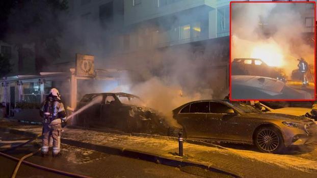 Kadıköy’de oto galeride yangın: 4 araç kullanılamaz hale geldi