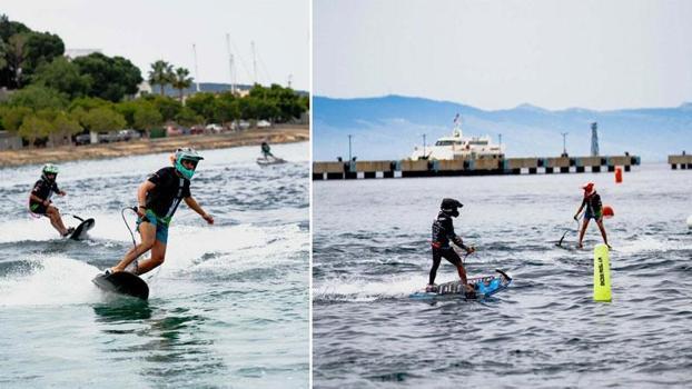 Bodrum’da su jeti, flyboard ve motosurf yarışları nefes kesti