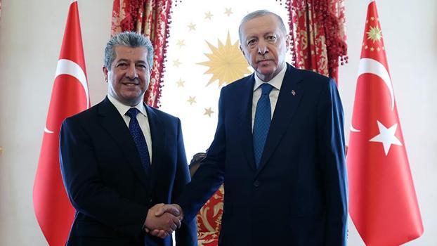 Cumhurbaşkanı Erdoğan, Irak Kürt Bölgesel Yönetimi Başbakanı Mesrur Barzani'yi kabul etti