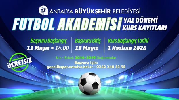 Büyükşehir Futbol Akademisi kayıtları başlıyor